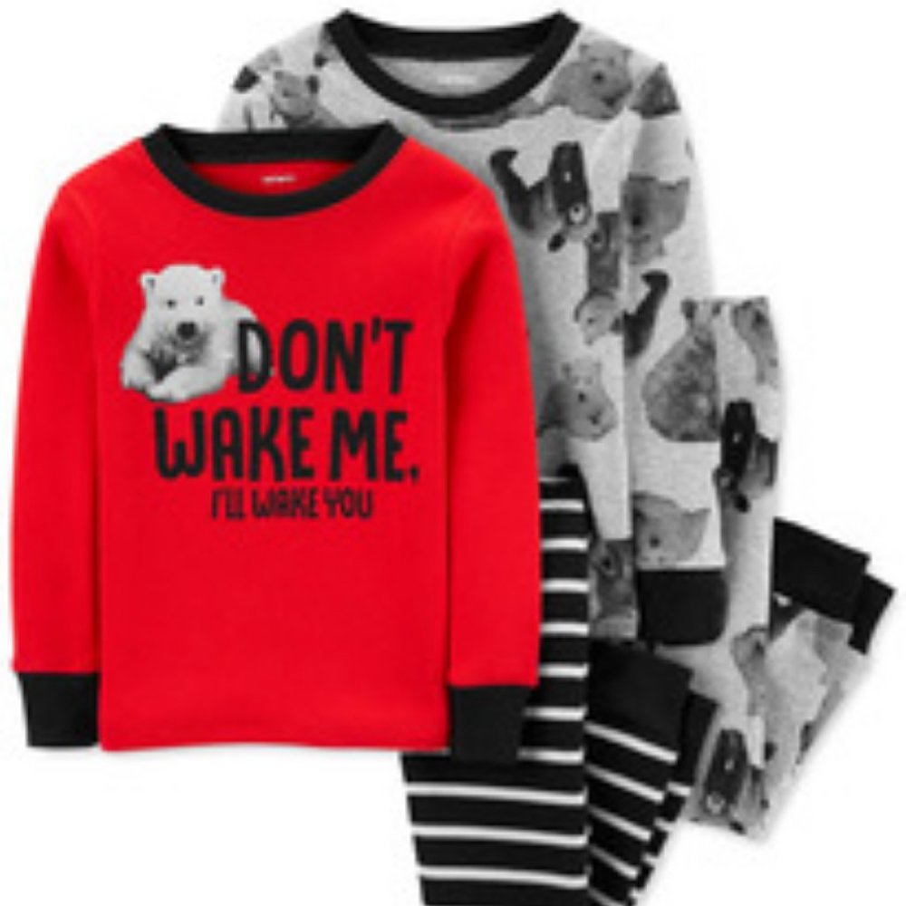 Carter's Bear Cotton Loungewear 4pc Set